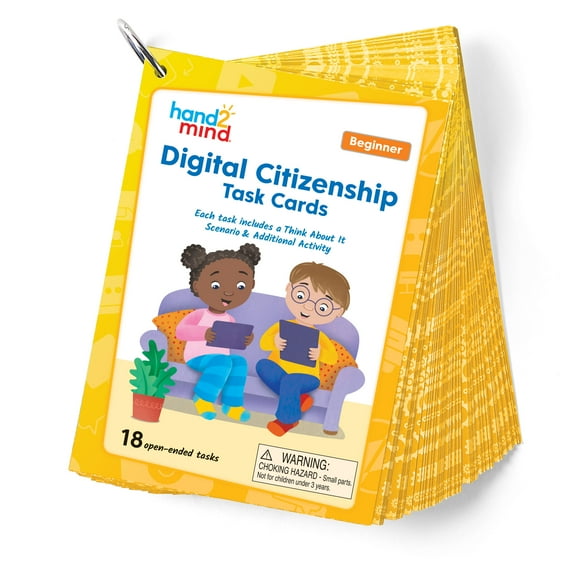 hand2mind Hands-On Digital Citizenship Beginner Task Cards, STEM for Kids