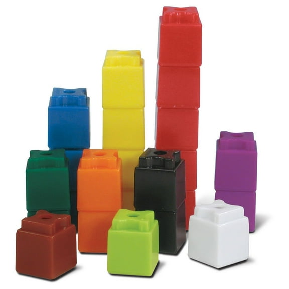 hand2mind Interlocking UniLink Math Linking Cubes, Plastic Cubes, Color Sorting, Connecting Cubes, Math Manipulatives, Counting Cubes for Kids Math, Math Cubes, Counters for Kids Math (Set of 1000)