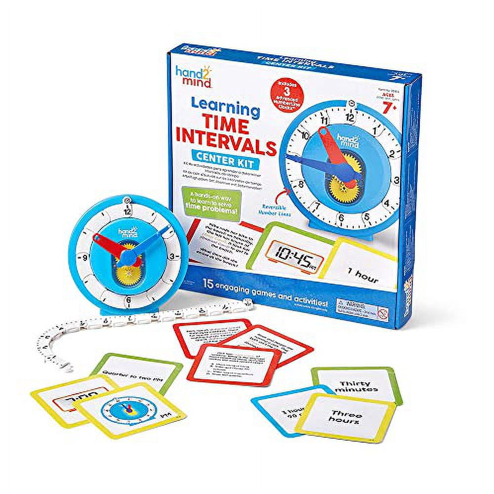 hand2mind Learning Time Intervals Center Kit, Advanced NumberLine
