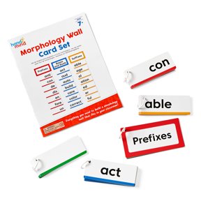 hand2mind Morphology Wall Card Set, Phonemic Awareness, Teaching Materials, Word Wall Classroom Posters for Elementary, Word Roots, Speech Therapy Materials, Literacy Centers Kindergarten Classrooms