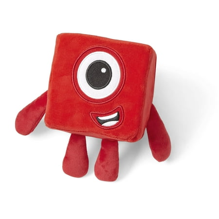 hand2mind Numberblock One Plush, Cartoon Plush Figure Toys, Kids Stuffed Animals (Ages 1.5+)