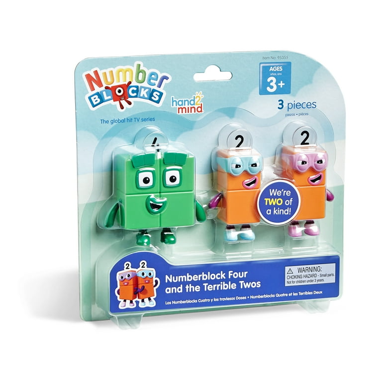 hand2mind Numberblocks Four and The Terrible Twos Toy Figures Collectibles Mini Action Figures
