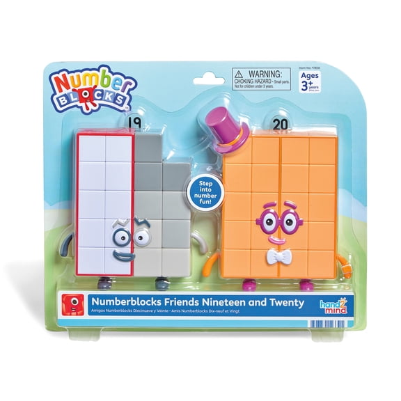 hand2mind Numberblocks Friends Nineteen and Twenty Figure pack, 3+