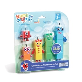 hand2mind Numberblocks Friends One to Five, Action Figure Set, Math Toys, Ages 3+