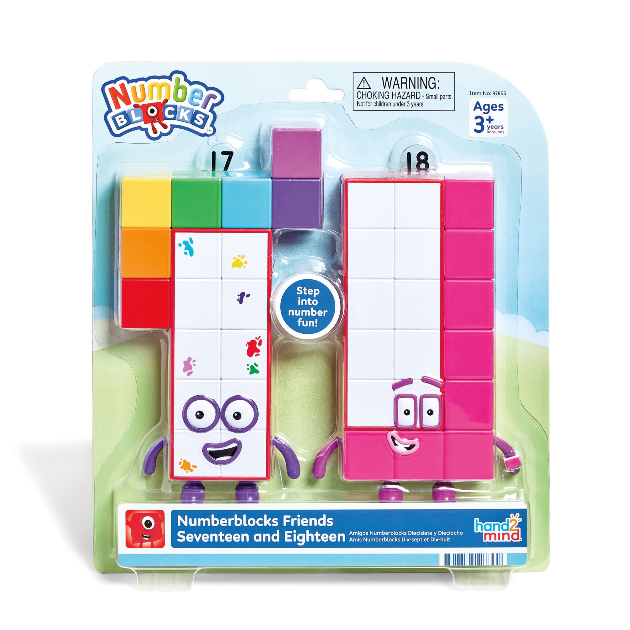 hand2mind Numberblocks Friends Seventeen and Eighteen Pack