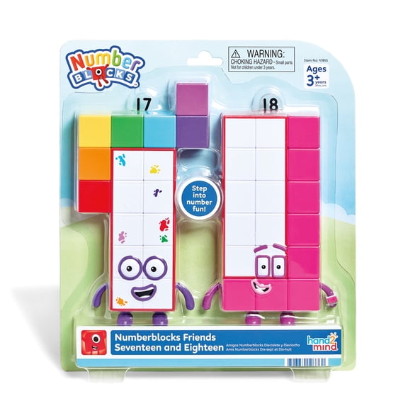 hand2mind Numberblocks Friends Seventeen and Eighteen Pack