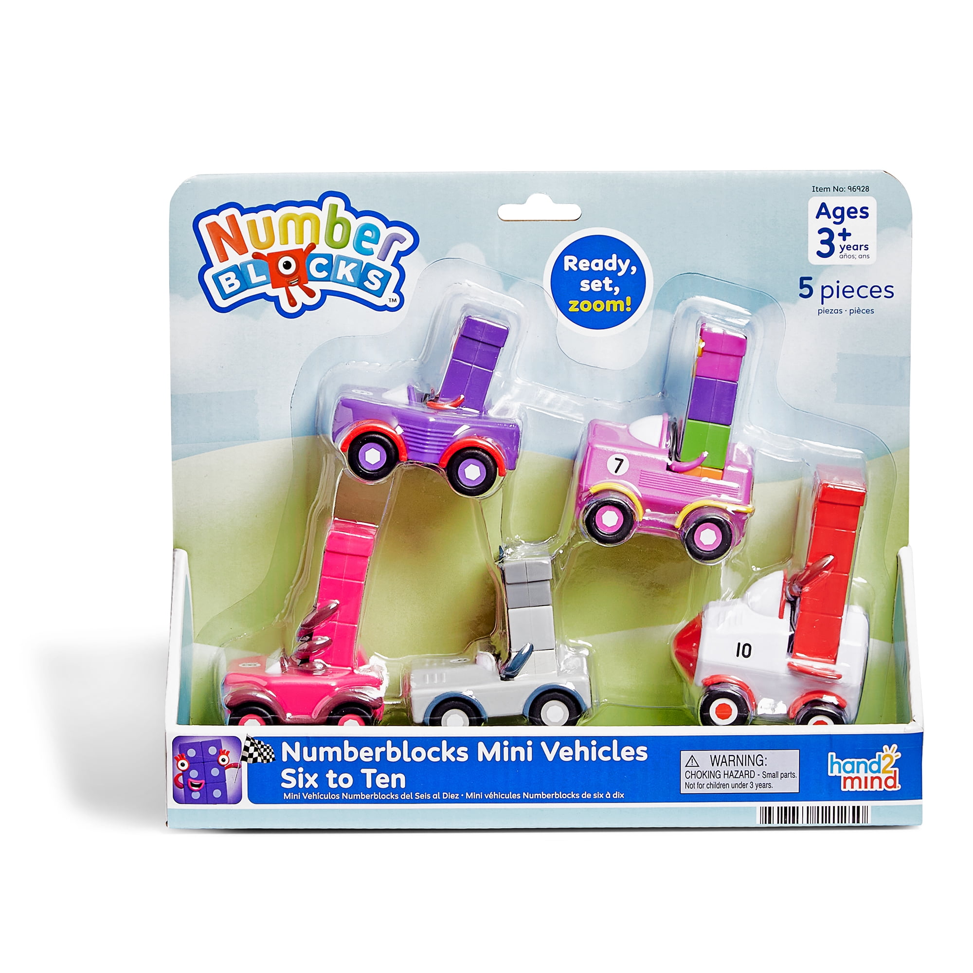 hand2mind, Numberblocks Mini Vehicles, Six to Ten, Officially