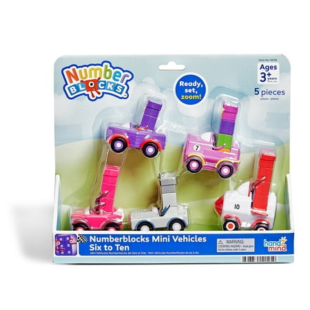 hand2mind Numberblocks Six to Ten Mini Vehicles