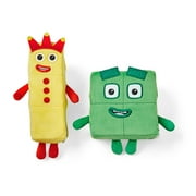 hand2mind Numberblocks® Three and Four Playful Pals 8" and 12" Plush Toys, (2 Pieces)