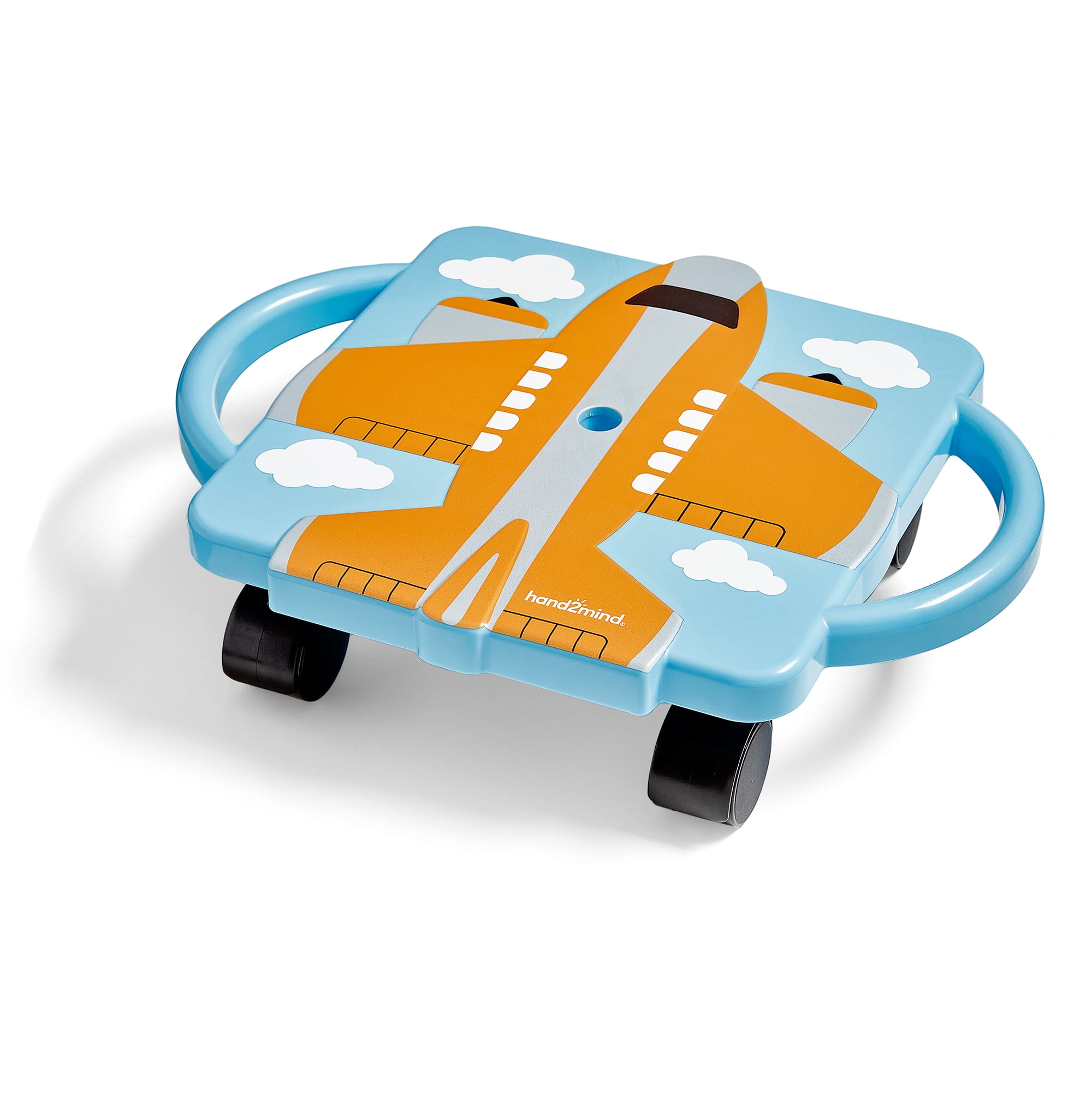 hand2mind Orange Plane Glider Scooter Board