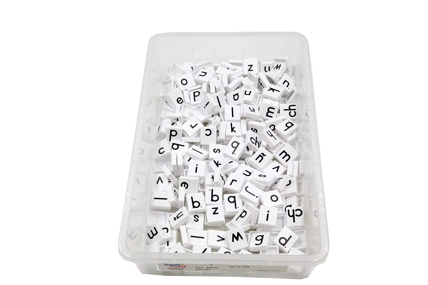 hand2mind Plastic Lowercase Alphabet DHF10 Letter Tiles, Plastic ...