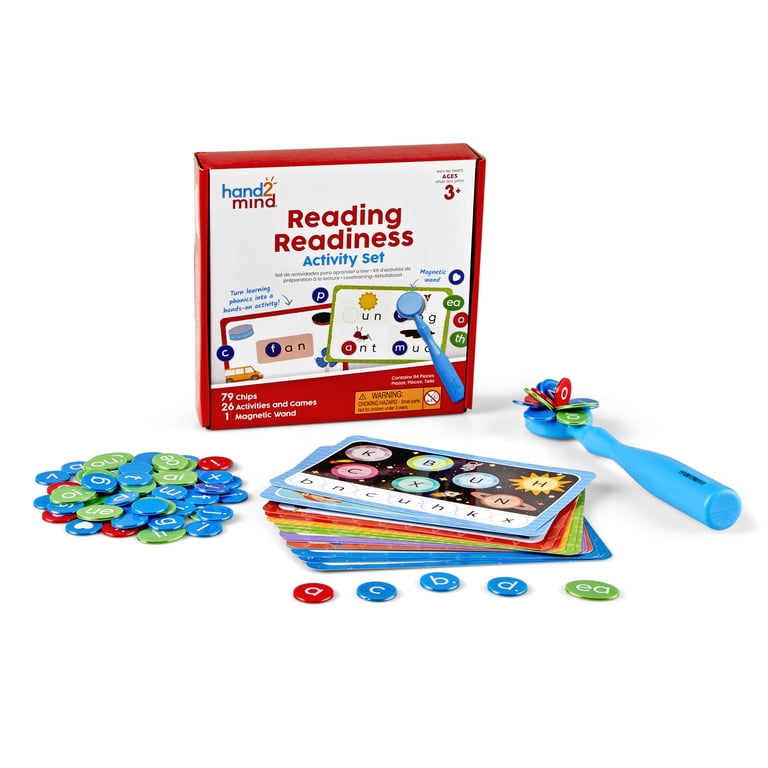 hand2mind Reading Readiness Activity Set Magnetic Wands and