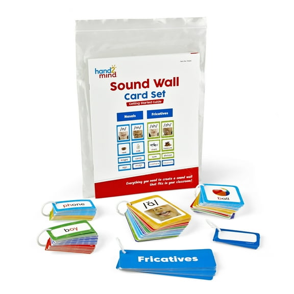 hand2mind Sound Wall Card Set, Phonemic Awareness, Phonemic Chart, Learn to Read