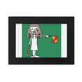 thumbnail image 1 of handball referee indicates flag cartoon desktop photo frame ornaments picture art painting, 1 of 4