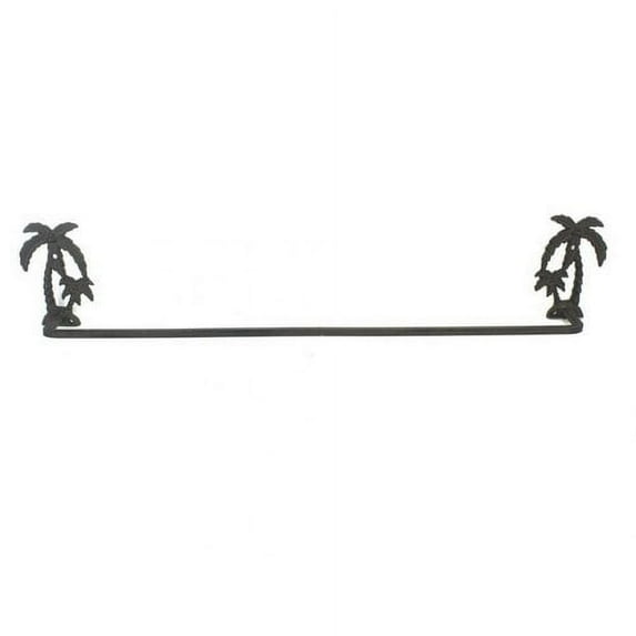 handcrafted nautical decor palm tree 26'' wall mounted towel bar