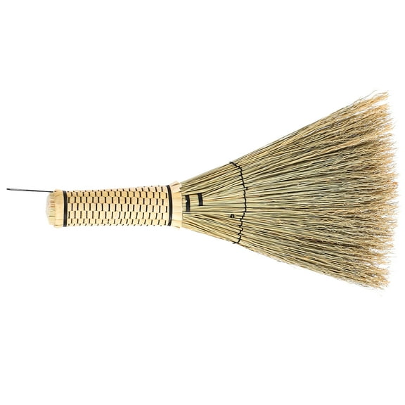 Holibanna Small Whisk Broom Natural Corn Handheld Brush for Desk Cleaning, Sweeping Indoor Outdoor Pets Car Soft Broom