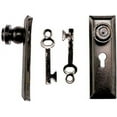 thumbnail image 1 of handley house dollhouse miniature pewter finish door knob w/key plate, 1 of 1