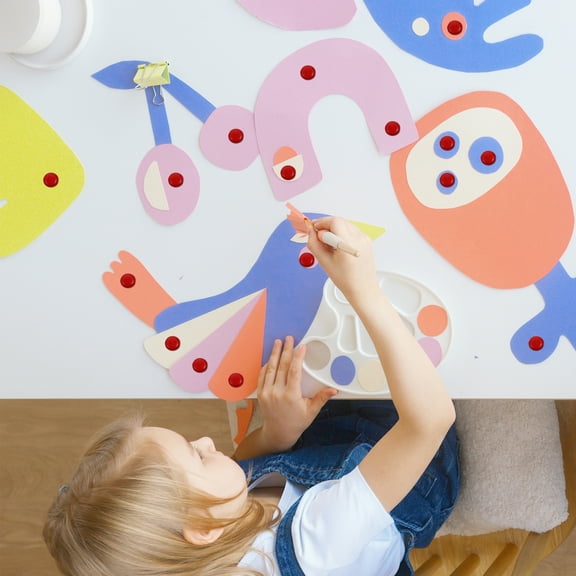 Soimiss 200Pcs Red Brads for Craft Projects Mini Paper Fasteners