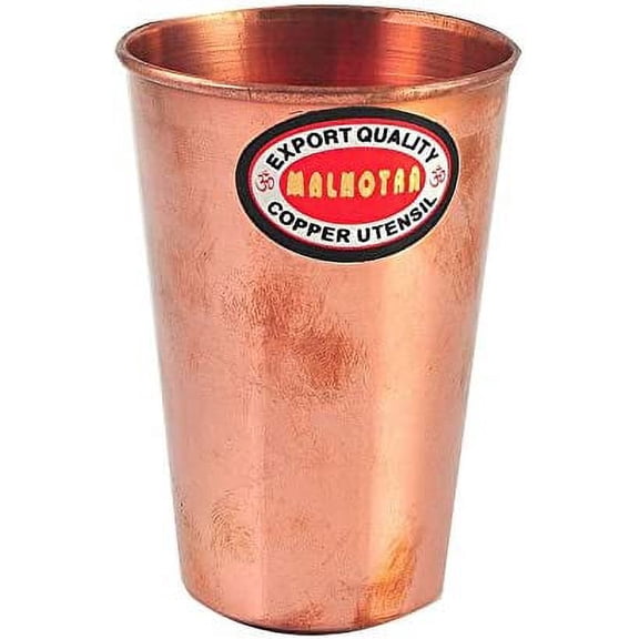 handmade pure Copper glass cup for water india