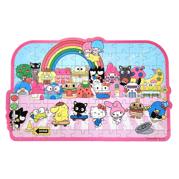 hands craft Wooden Puzzle: Hello Kitty & Friends Street with Shops