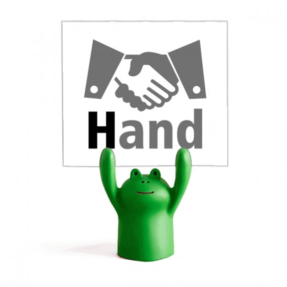 handshake communication co combination Memo Holder Cartoon Animal Frog Stand Decoration