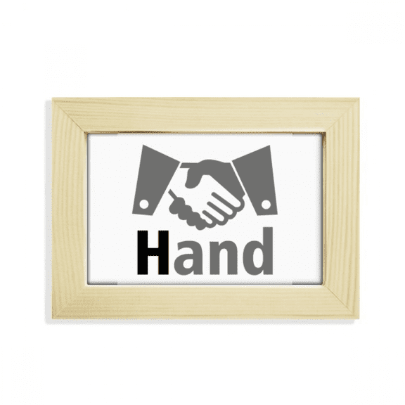 handshake communication co combination desktop decorate photo frame picture art painting 5x7 inch