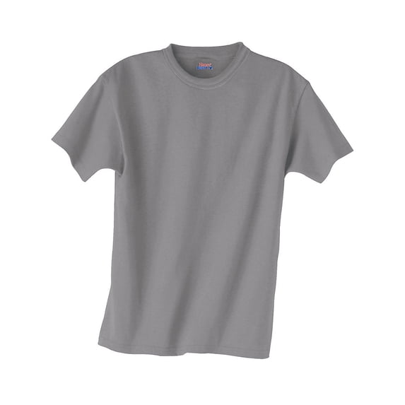 hanes beefy-t boy's t-shirt, 5380, l, vintage gray