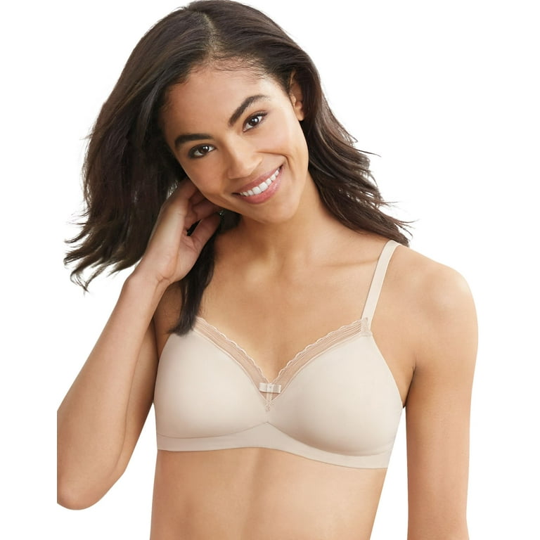 hanes ultimate women's silky smooth comfort unlined wirefree bra