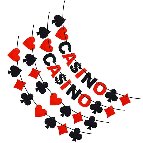 WASHWEPE Party Organizers Theme Enthusiasts Garland Hanging Banners 4Pcs 79X3X0In