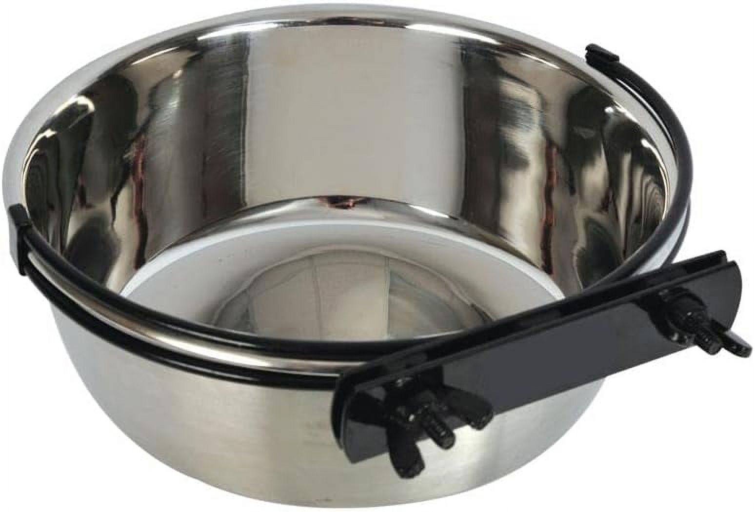 hanging dog crate bowl for the training kennel raised food & water