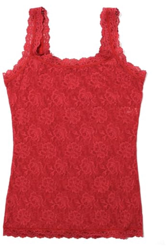 , Signature Lace Classic Camisole (US, Alpha, X-Small, Regular, Regular, Burnt Sienna (red))