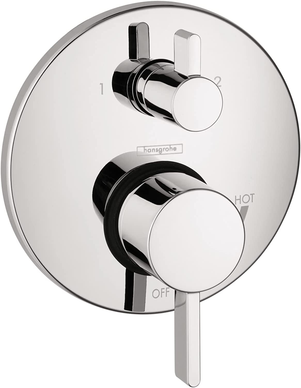 hansgrohe RainSelect trim set for 2 outlets, concealed chrome