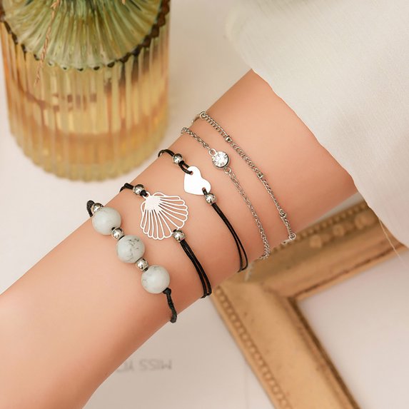 hanxiulin boho multilayer bracelet set women bangle chain jewelry gift 2021