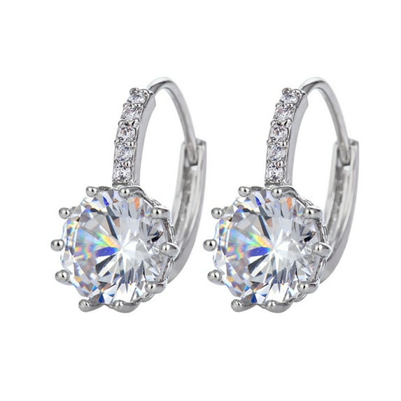 hanxiulin personality romantic retro diamond love metal cold light earrings ladies jewelry