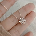 thumbnail image 1 of hanxiulin snowflake pendant necklace clavicle chain light temperament, 1 of 4