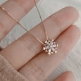 thumbnail image 1 of hanxiulin snowflake pendant necklace clavicle chain light temperament, 1 of 4