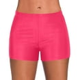 thumbnail image 1 of hanxiulin womens swim shorts high waisted bathing suit solid tankini bottoms swimsuit, 1 of 5