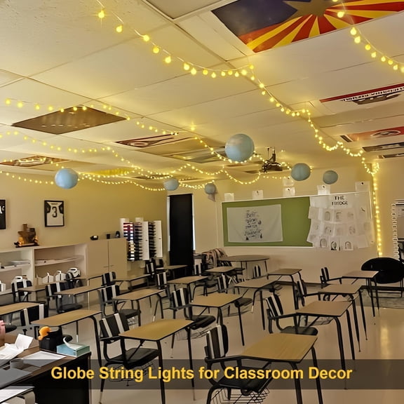 haoqian 100 LED Globe String Lights Indoor Bedroom, 33ft Fairy Lights
