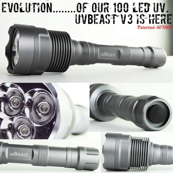 haoqian V3 385-395nm Black Light UV Flashlight