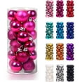thumbnail image 1 of haozzaw 24Pcs Christmas Tree Balls Ornaments for Xmas Christmas Tree 30mm/1.18" Shatterproof Christmas Tree Decorations Hanging Ball for Holiday Wedding Party Christmas Decorations, 1 of 5
