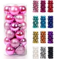 thumbnail image 1 of haozzaw 24Pcs Christmas Tree Balls Ornaments for Xmas Christmas Tree 30mm/1.18" Shatterproof Christmas Tree Decorations Hanging Ball for Holiday Wedding Party Christmas Decorations, 1 of 6