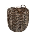 thumbnail image 1 of happimess Laurel 19.49" Bohemian Hand-Woven Abaca Hamper Basket with Handles, Brown, BSK1003B, 1 of 8