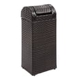thumbnail image 1 of happimess Darla 14.27-Gallon All-Weather Wicker/Metal Swing Top Hideaway Outdoor Trash Can for Package Delivery, Patio Furniture, Cushions, Gardening Tools, Pool Supplies, Brown, HPM1201A, 1 of 9