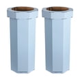 thumbnail image 1 of happimess Fleur 25-Gallon Traditional Classic Disposable Corrugated Cardboard Event Trash Can and Recycling Bin, Tide Pool Blue (Set of 2), HPM1300G-SET2, 1 of 8