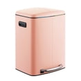 thumbnail image 1 of happimess Marco Rectangular 10.6-Gallon Double Bucket Trash Can with Soft-Close Lid, Flamingo Pink, HPM1005G, 1 of 6