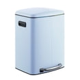 thumbnail image 1 of happimess Marco Rectangular 10.6-Gallon Double Bucket Trash Can with Soft-Close Lid, Tide Pool Blue, HPM1005H, 1 of 6