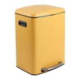 thumbnail image 1 of happimess Marco Rectangular 10.6-Gallon Double Bucket Trash Can with Soft-Close Lid, Daffodil Yellow, HPM1005L, 1 of 10