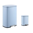 thumbnail image 1 of happimess Connor Rectangular 13.2-Gallon Trash Can with Soft-Close Lid and FREE Mini Trash Can, Tide Pool Blue, HPM1006H, 1 of 10