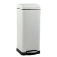 thumbnail image 1 of happimess Betty Retro 8-Gallon Step-Open Trash Can, Cotton White, HPM1007A, 1 of 10