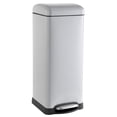 thumbnail image 1 of happimess Betty Retro 8-Gallon Step-Open Trash Can, Gloss Gray, HPM1007C, 1 of 10